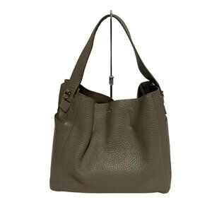 FURLA - Gray Beige Leather Handbag